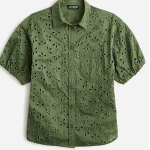 J. Crew Spring garden top in eyelet